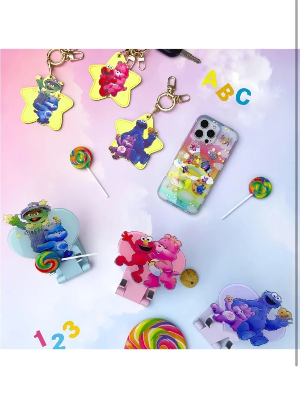 Sonix Protective Cases for iPhone 15 Pro Max Care Bears x Sesame Street 864-lb2